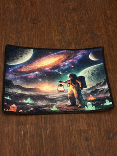 پادری سهبعدی بلک لایت فضایی | Space 3D Blacklight Door Mat