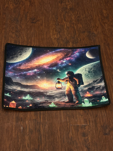 پادری سهبعدی بلک لایت فضایی | Space 3D Blacklight Door Mat